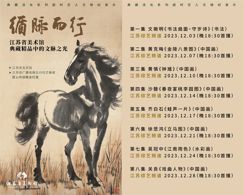 江苏省美术馆推出典藏精品系列纪录片《循脉而行》