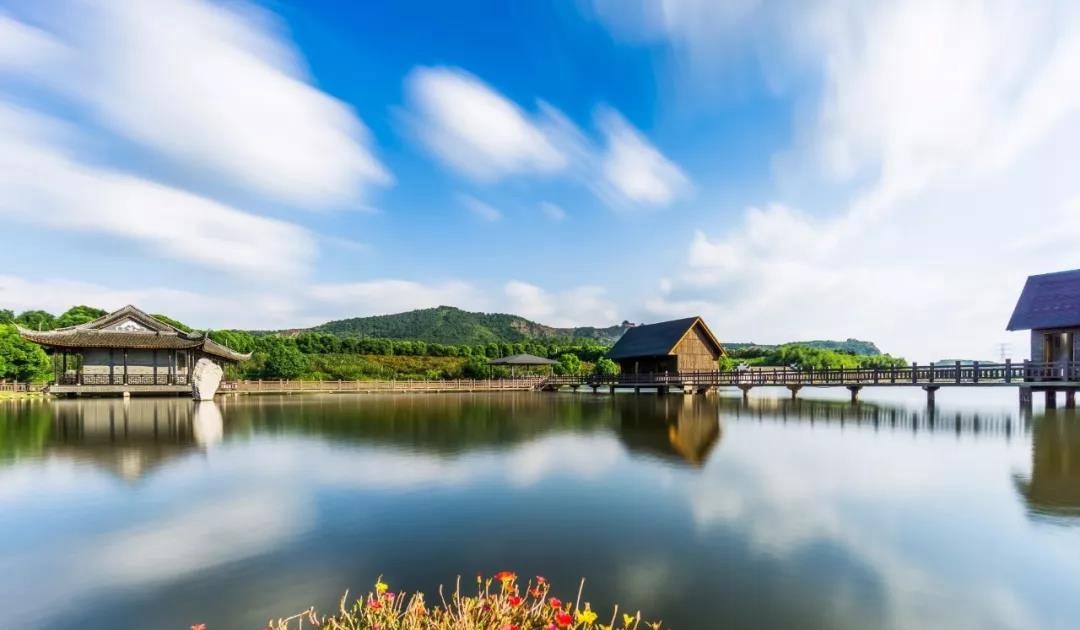 江阴狮山湖图片