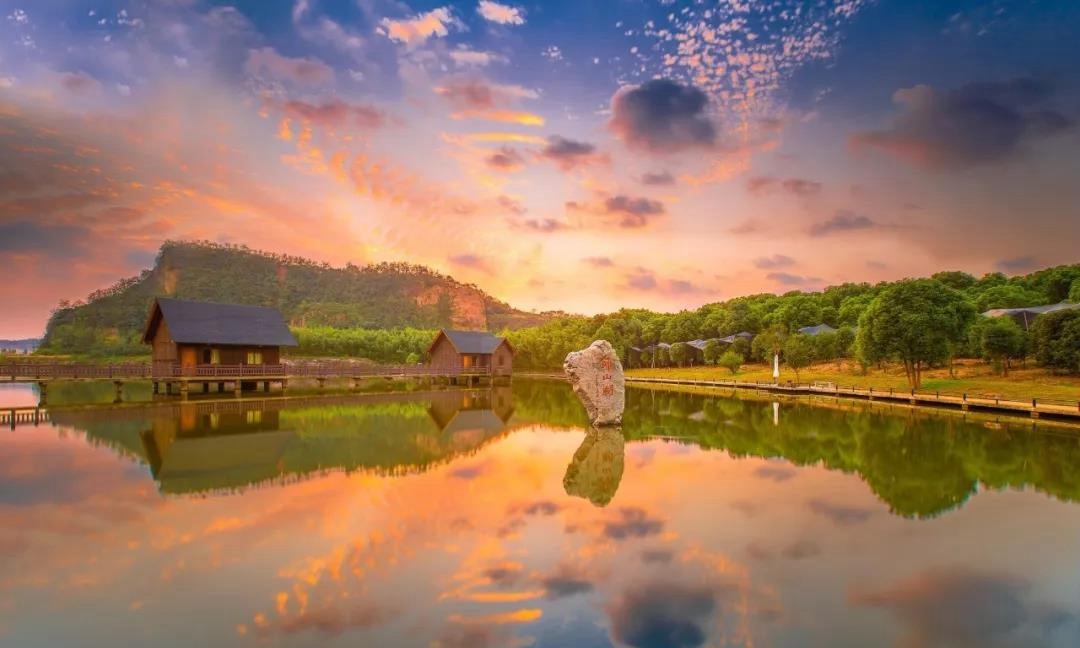 江阴狮山湖公园图片